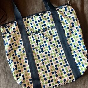 LeSportsac Tote Bag with nylon straps and interior pockets